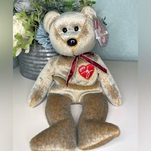 1999 Signature Bear Beanie Baby Vintage Collection Toy